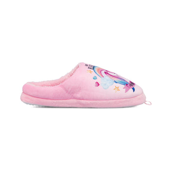Pantofole da bambina rosa con stampa unicorno, Scarpe Bambini, SKU p431000097, Immagine 0